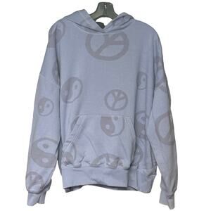 Pac Sun lavender hoodie peace ying yang purple cozy hippie women’s size large
